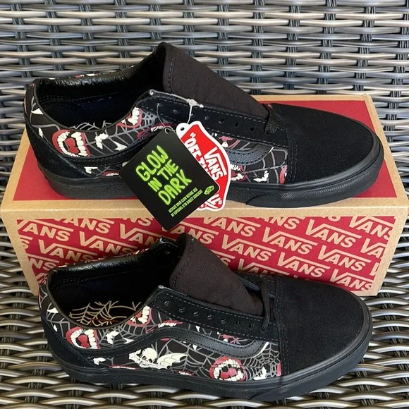 Vans Old Skool Glow Frights Black/Black MENS - Picture 2 of 16